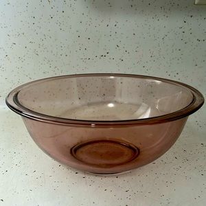 Cranberry PYREX bowl